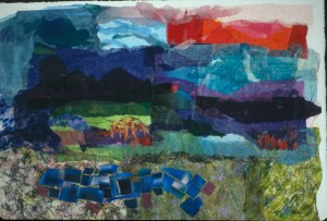 Mindscape I - 30x42 - Watermedia Collage on Paper