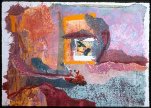 Secret Garden - 22x30 - Painted Paper Collage