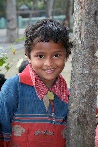 All smiles for the camera; she's one of the reasons I'm here